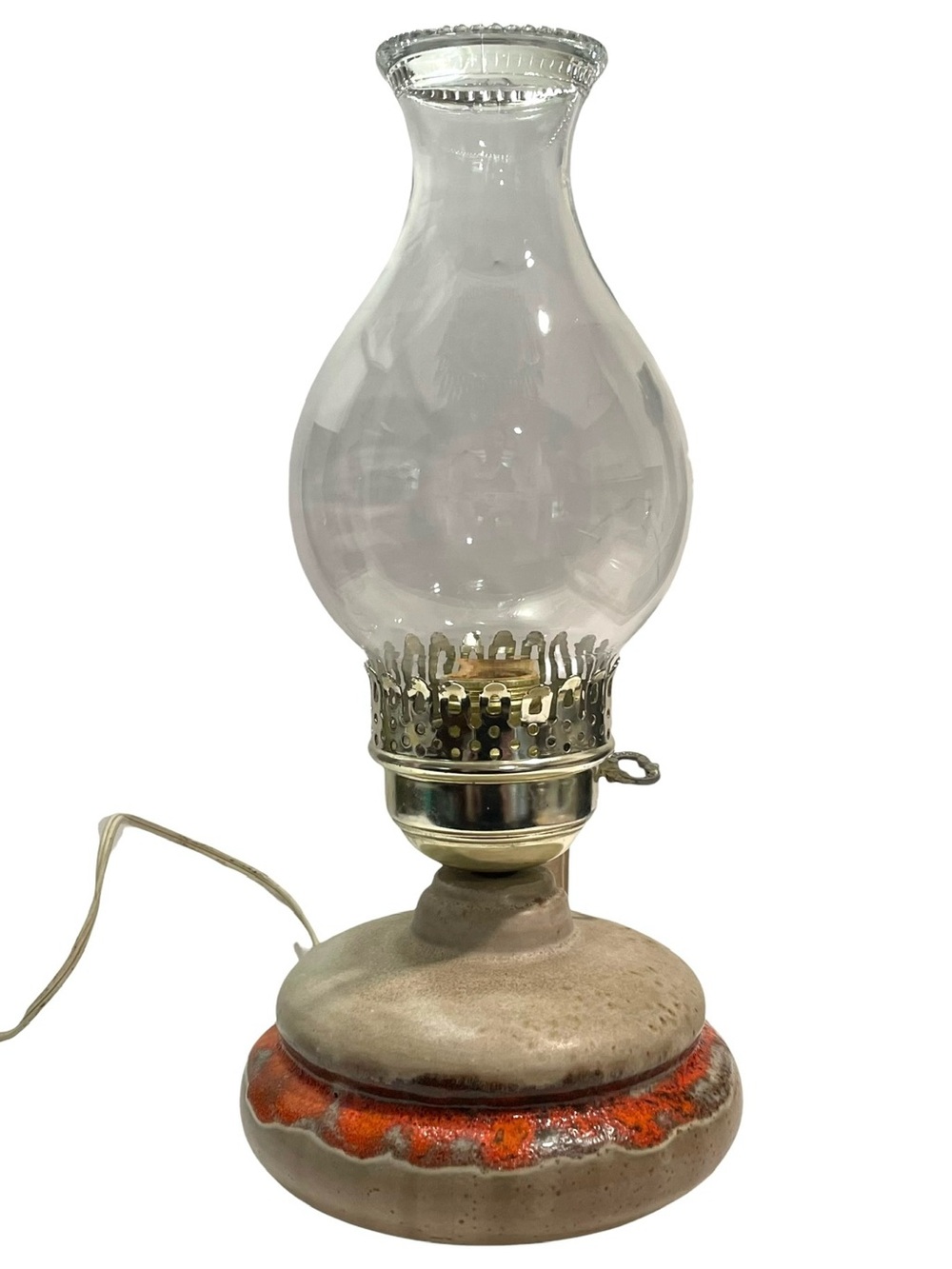Vintage 1970s Laurentian Electric Lamp Made in Quebec, Canada - Lava Drip Glaze - Picture 4 of 13